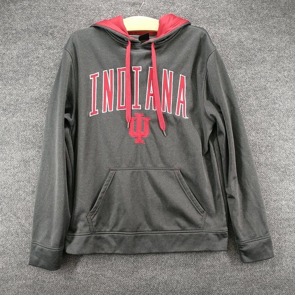 Top Of The World Men's Indiana Hoosiers Spell Out Hoodie Gray Small Embroidered - Picture 2 of 12